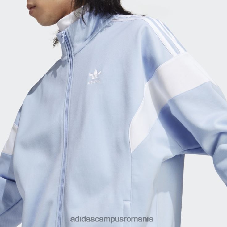 adidas campus romania blue Dawn adicolor classics cut line jachetă de sport bărbați zori albastre J266N26689