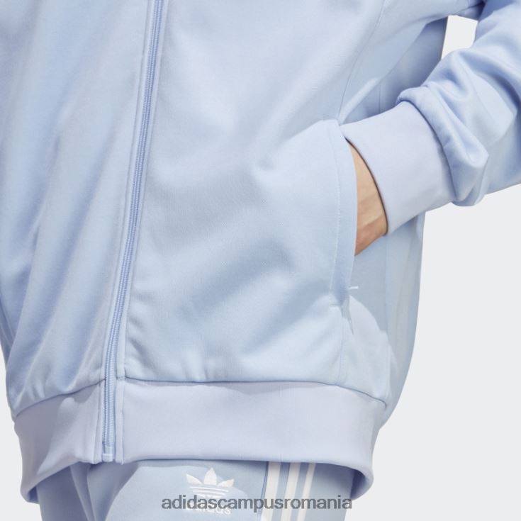 adidas campus romania blue Dawn adicolor classics cut line jachetă de sport bărbați zori albastre J266N26689