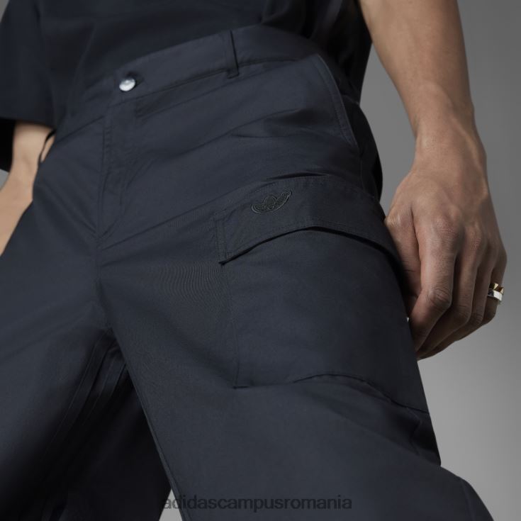 adidas campus romania blue version essentials pantaloni cargo negri bărbați negru J266N25773
