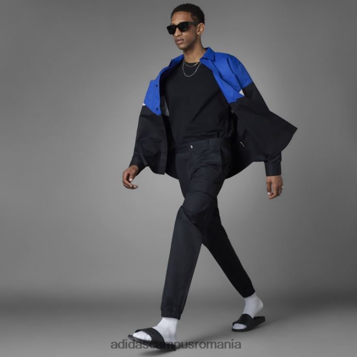 adidas campus romania blue version essentials pantaloni cargo negri bărbați negru J266N25773