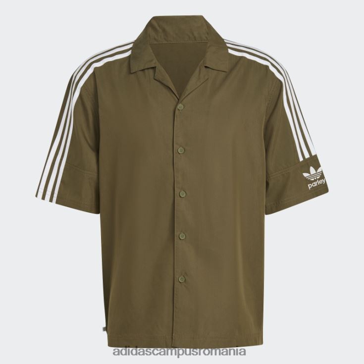 adidas campus romania cămașă adicolor parley olive adidas bărbați măsline J266N214541