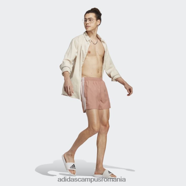 adidas campus romania clay originals adicolor 3 dungi pantaloni scurți de baie de lungime scurtă adidas bărbați lut/alb J266N214499