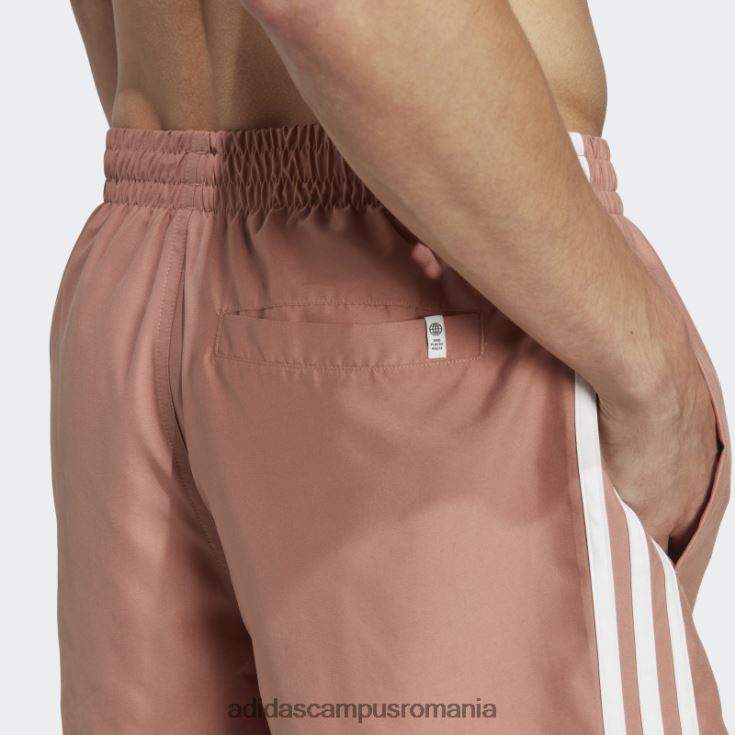 adidas campus romania clay originals adicolor 3 dungi pantaloni scurți de baie de lungime scurtă adidas bărbați lut/alb J266N214499