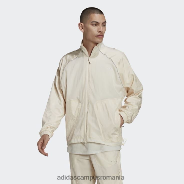 adidas campus romania dezvăluie amestecul de materiale jachetă de sport albă bărbați alb J266N21213