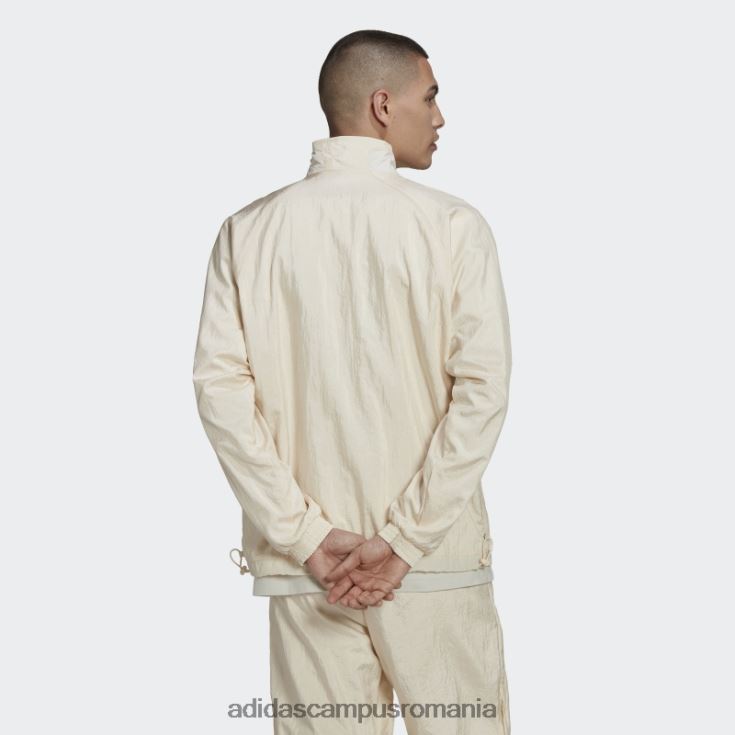 adidas campus romania dezvăluie amestecul de materiale jachetă de sport albă bărbați alb J266N21213