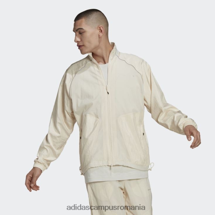 adidas campus romania dezvăluie amestecul de materiale jachetă de sport albă bărbați alb J266N21213