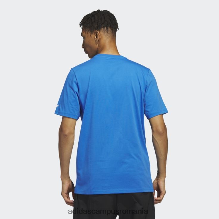 adidas campus romania dill collage tee pasăre albastră bărbați pasăre albastră/multicolor J266N25791