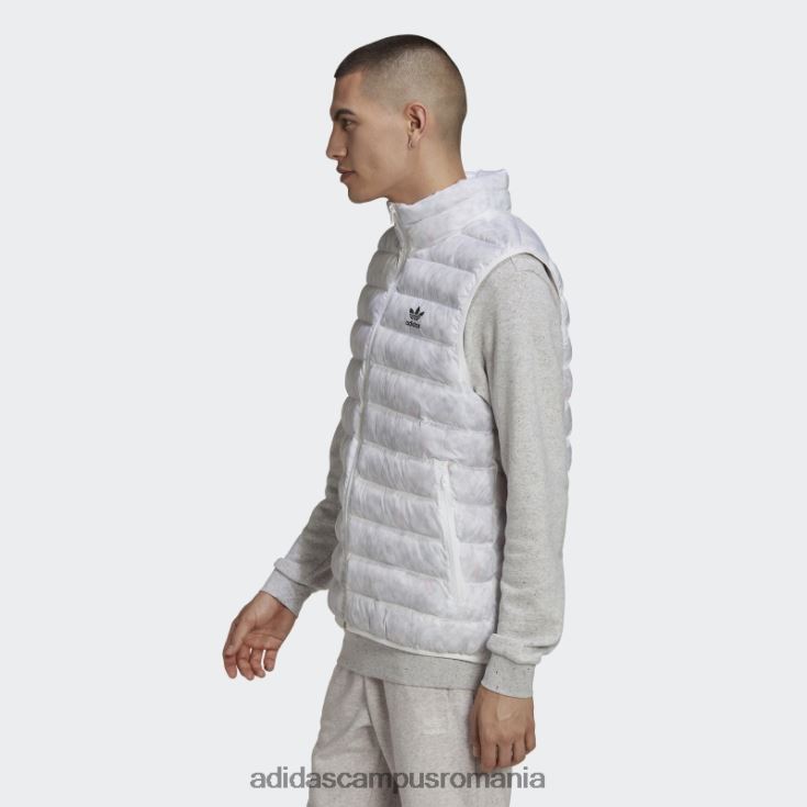 adidas campus romania esențiale albe+ realizate cu vestă natură bărbați alb J266N21510