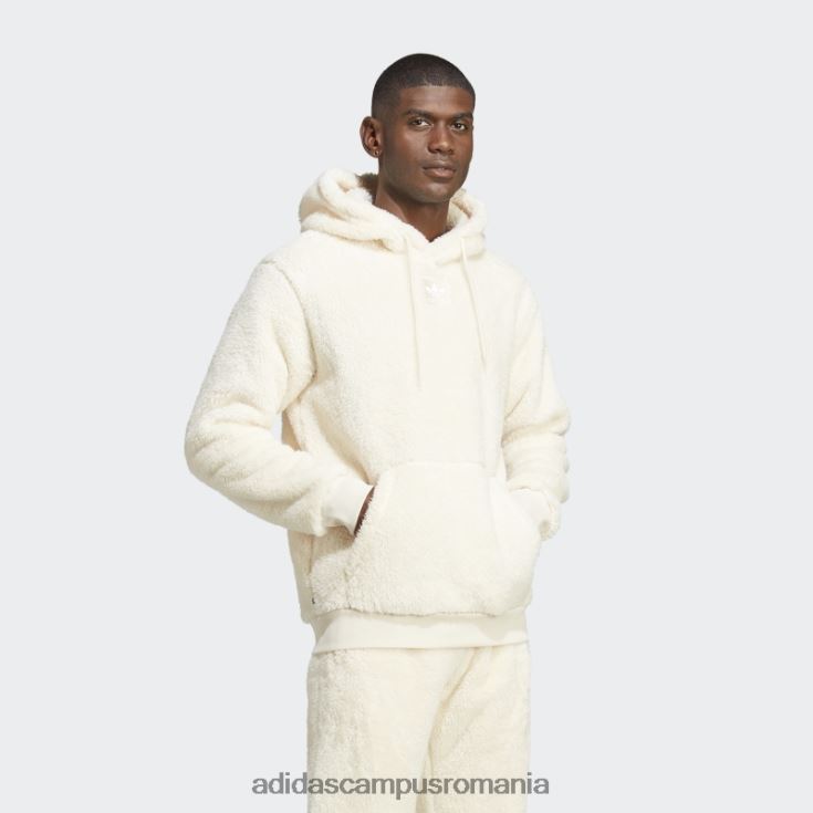 adidas campus romania essentials+ hanorac pufos din fleece alb adidas bărbați alb J266N25508