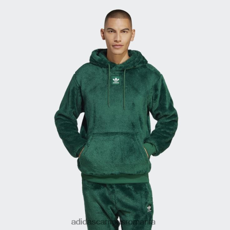 adidas campus romania essentials+ hanorac pufos din lână verde închis bărbați verde inchis J266N25336