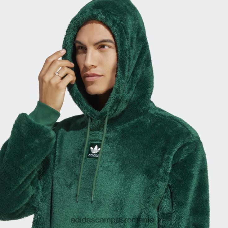 adidas campus romania essentials+ hanorac pufos din lână verde închis bărbați verde inchis J266N25336