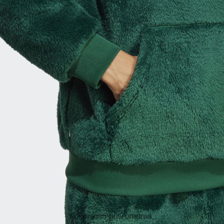 adidas campus romania essentials+ hanorac pufos din lână verde închis bărbați verde inchis J266N25336