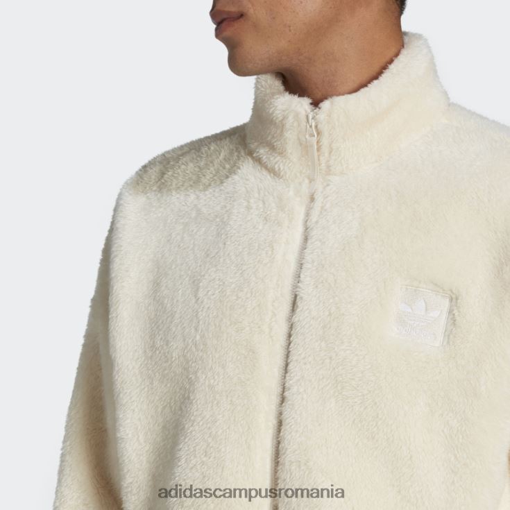 adidas campus romania essentials+ jachetă de sport pufoasă, albă bărbați alb J266N25192