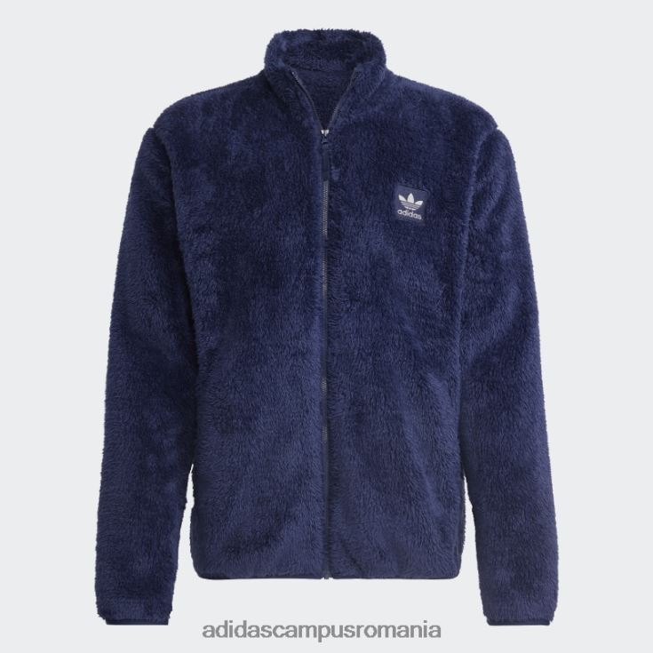 adidas campus romania essentials+ jachetă pufoasă din fleece noapte indigo adidas bărbați indigo de noapte J266N25364