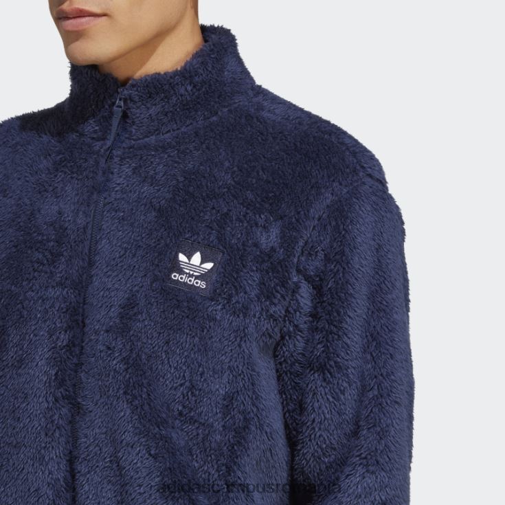 adidas campus romania essentials+ jachetă pufoasă din fleece noapte indigo adidas bărbați indigo de noapte J266N25364