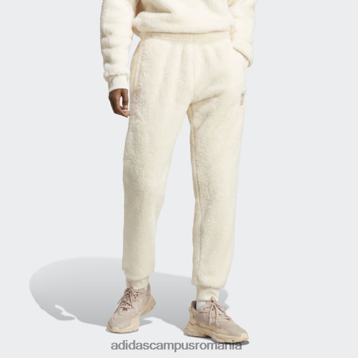 adidas campus romania essentials+ pantaloni pufosi din fleece alb adidas bărbați alb J266N25268