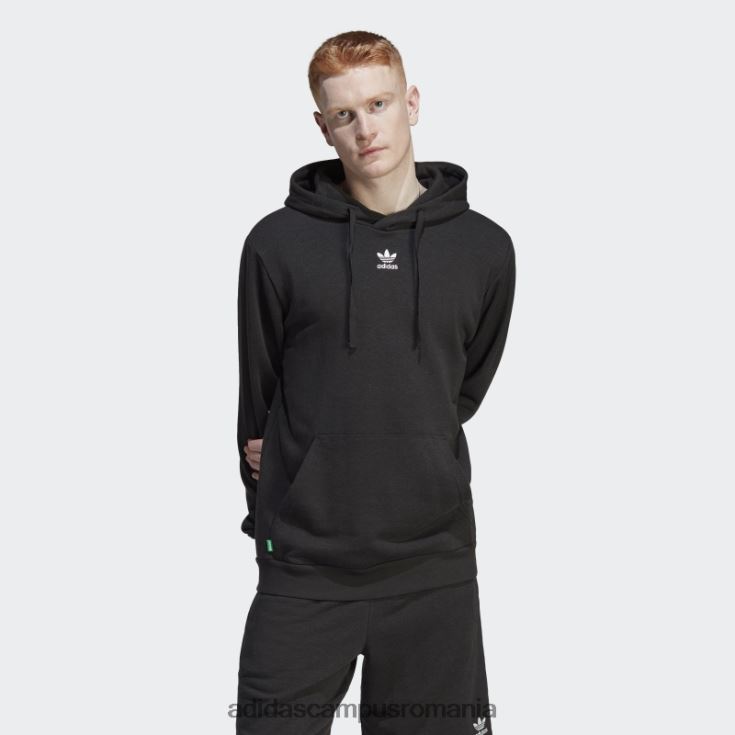 adidas campus romania essentials+ realizat cu hanorac din cânepă neagră bărbați negru J266N214486