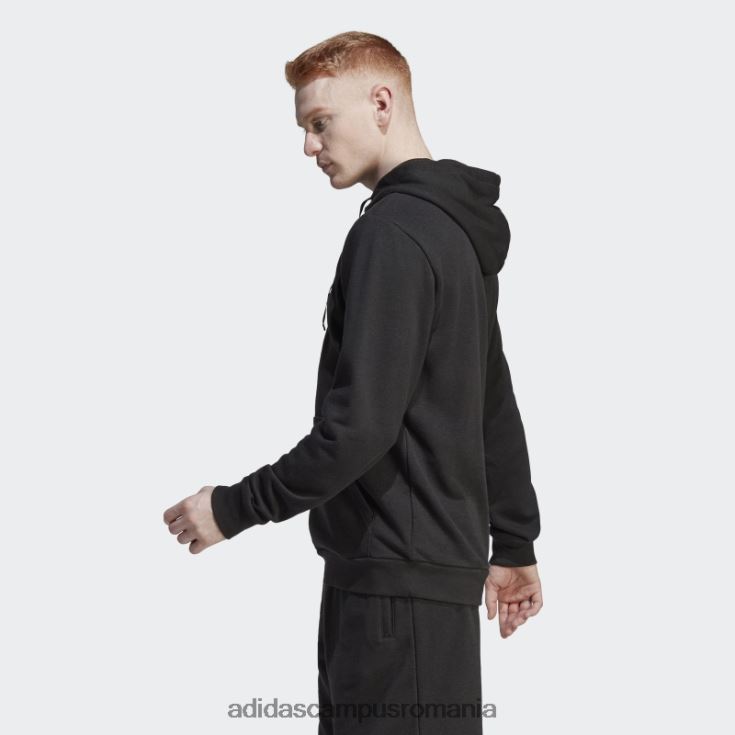 adidas campus romania essentials+ realizat cu hanorac din cânepă neagră bărbați negru J266N214486