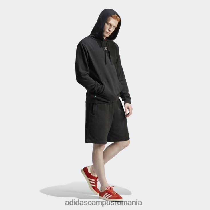 adidas campus romania essentials+ realizat cu hanorac din cânepă neagră bărbați negru J266N214486