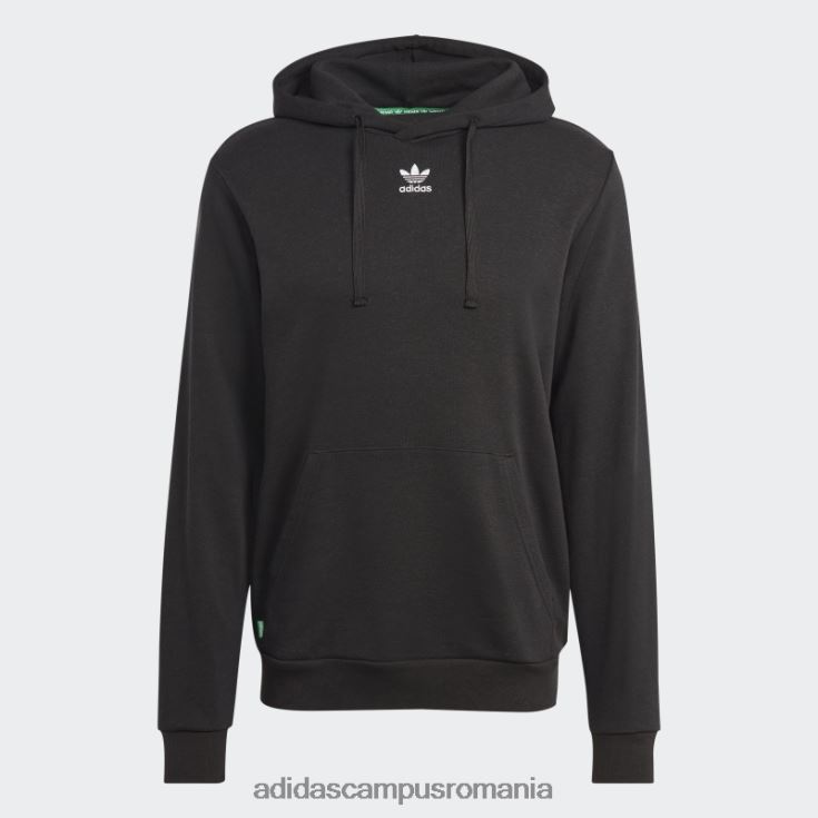 adidas campus romania essentials+ realizat cu hanorac din cânepă neagră bărbați negru J266N214486