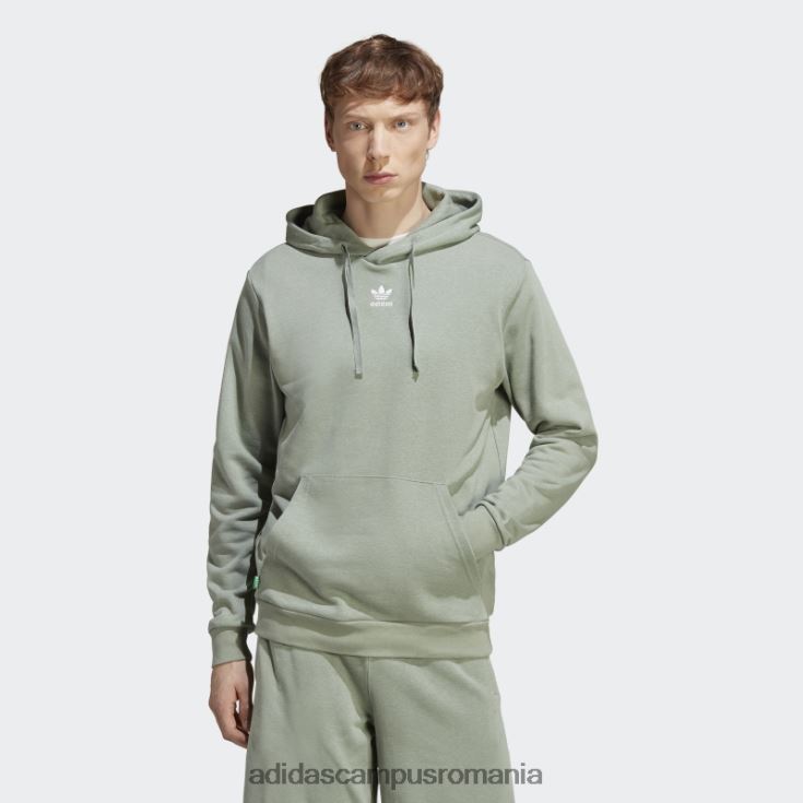 adidas campus romania essentials+ realizat cu hanorac din cânepă verde argintiu adidas bărbați verde argintiu J266N214532
