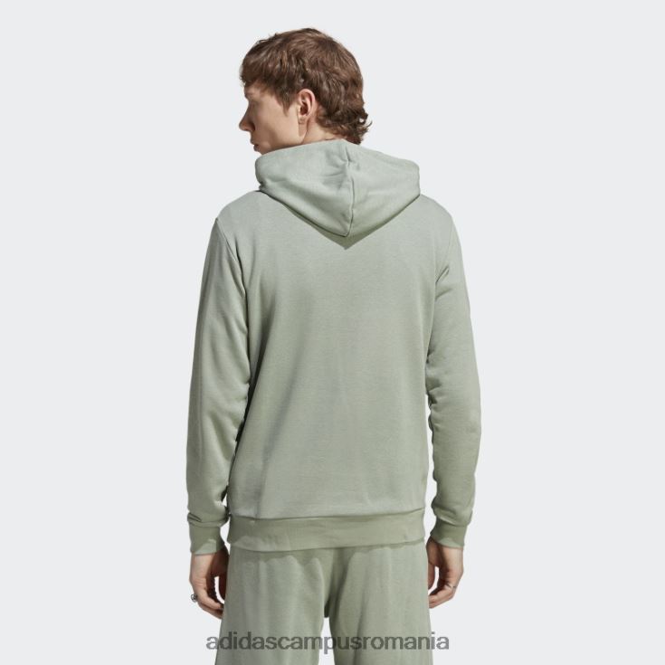 adidas campus romania essentials+ realizat cu hanorac din cânepă verde argintiu adidas bărbați verde argintiu J266N214532