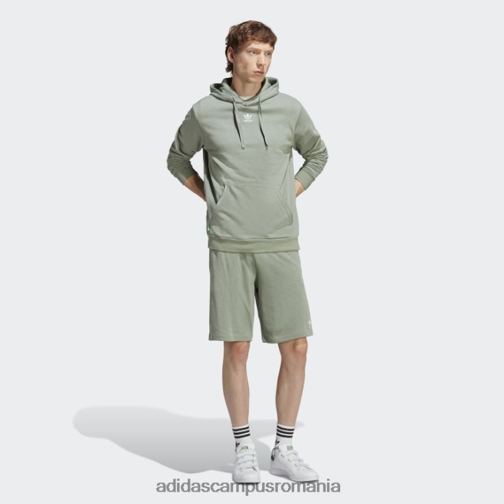 adidas campus romania essentials+ realizat cu hanorac din cânepă verde argintiu adidas bărbați verde argintiu J266N214532