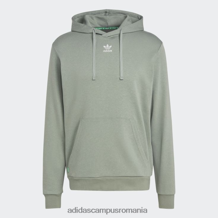 adidas campus romania essentials+ realizat cu hanorac din cânepă verde argintiu adidas bărbați verde argintiu J266N214532