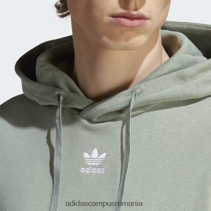adidas campus romania essentials+ realizat cu hanorac din cânepă verde argintiu adidas bărbați verde argintiu J266N214532