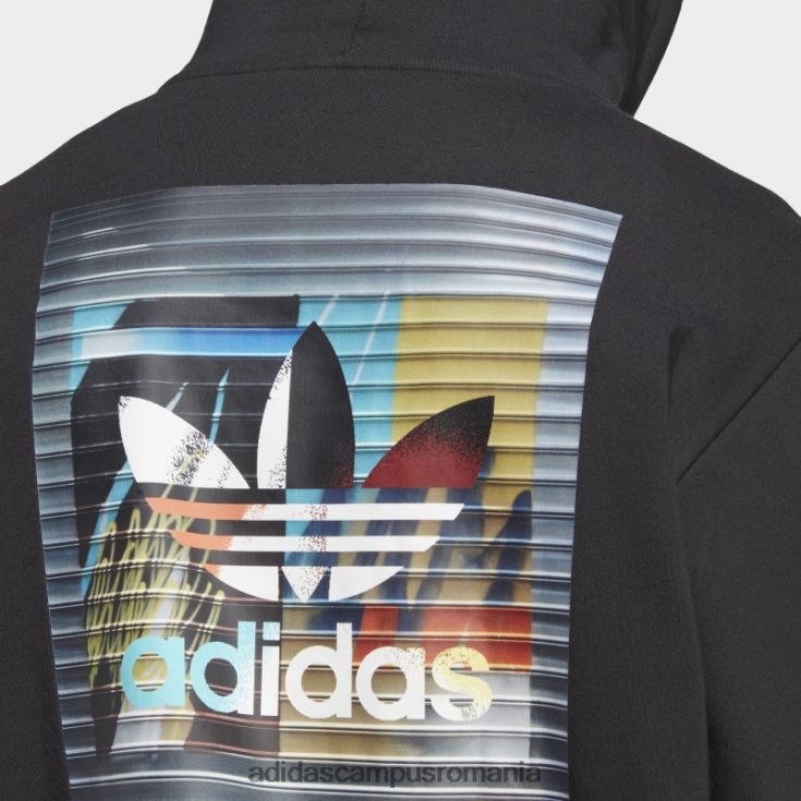 adidas campus romania grafică off the grid hanorac negru bărbați negru J266N25125