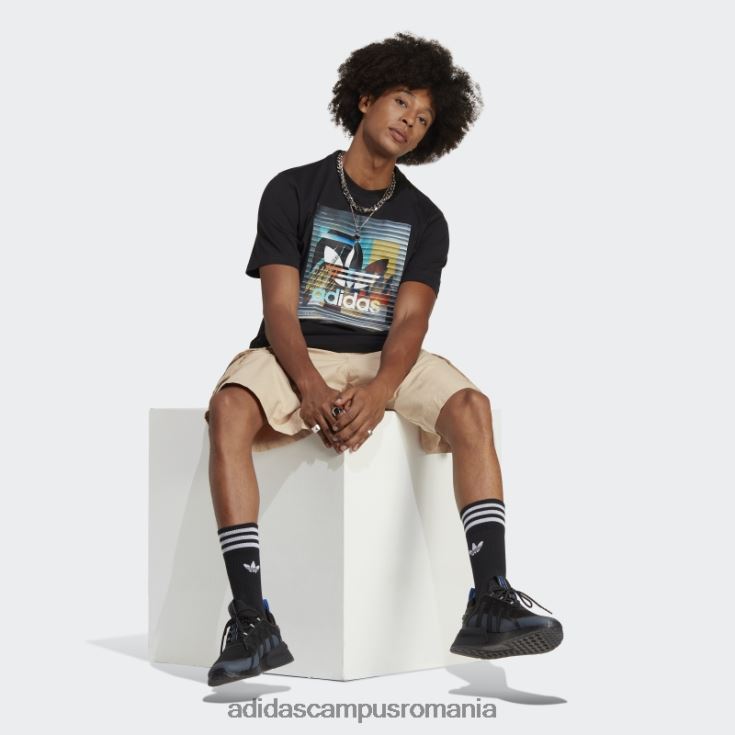 adidas campus romania grafică off the grid tee negru bărbați negru J266N25059