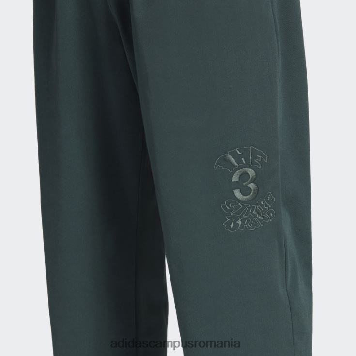 adidas campus romania grafică pantaloni chino campus verde mineral bărbați verde mineral J266N27142