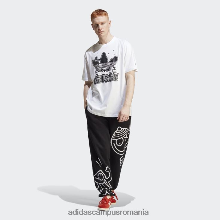 adidas campus romania grafica albă hack tricoul de elită adidas bărbați alb J266N213329