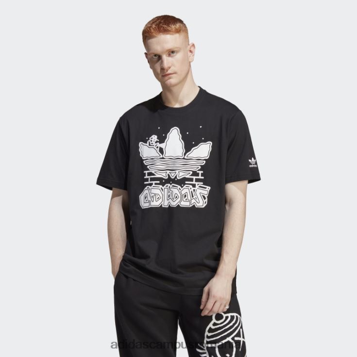 adidas campus romania grafica hack the elite tee negru bărbați negru J266N26476