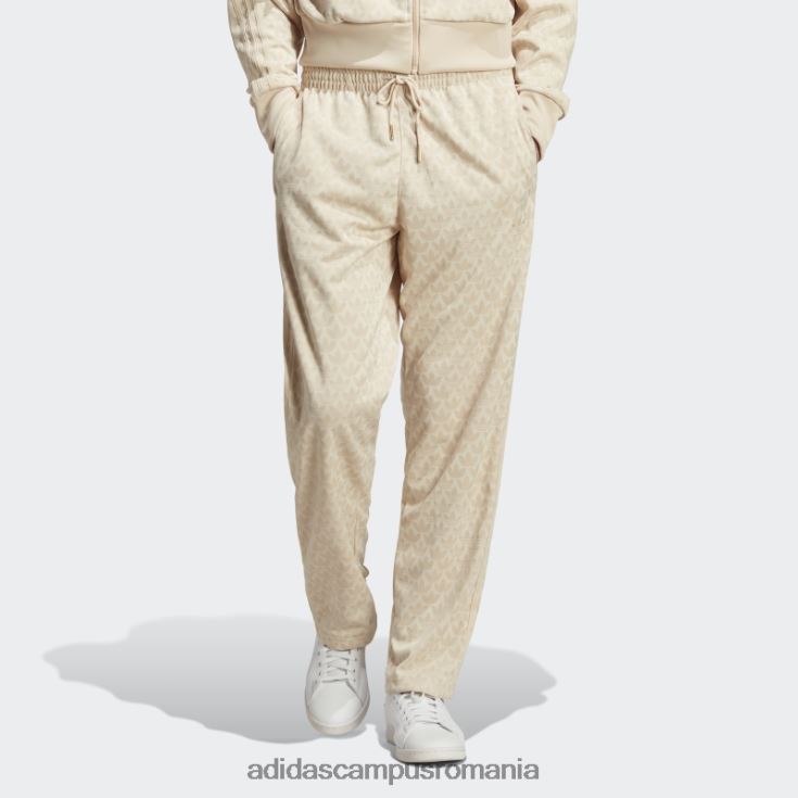adidas campus romania grafica monograma track joggeri nisip bărbați nisip J266N213562
