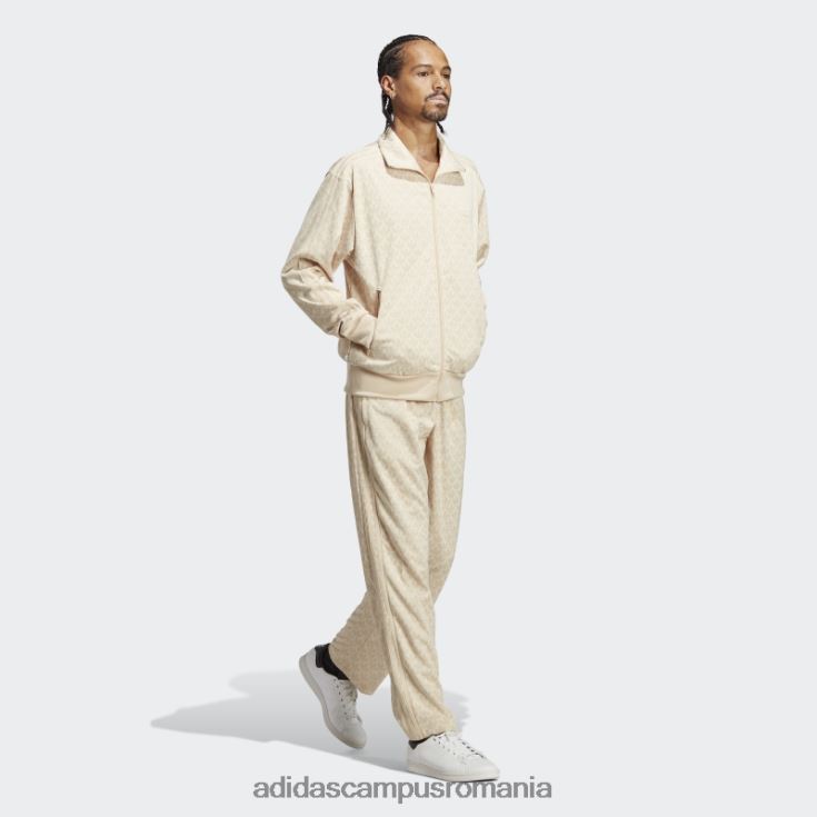 adidas campus romania grafica monograma track joggeri nisip bărbați nisip J266N213562