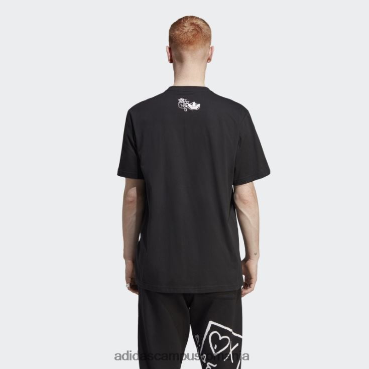 adidas campus romania grafica neagră hack tricoul de elită adidas bărbați negru J266N213365