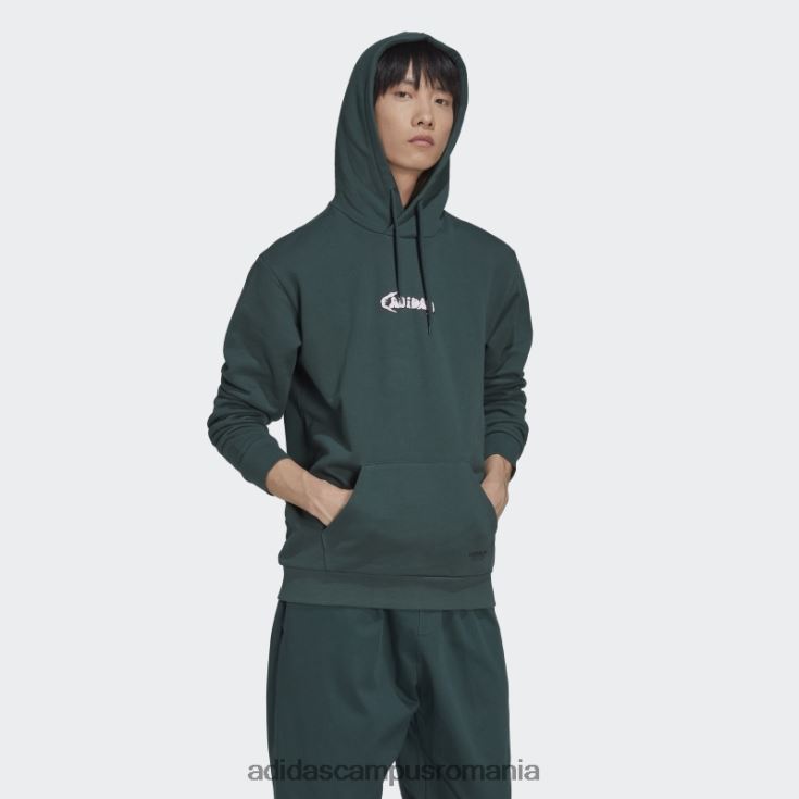 adidas campus romania graphics campus hanorac verde mineral bărbați verde mineral J266N27129