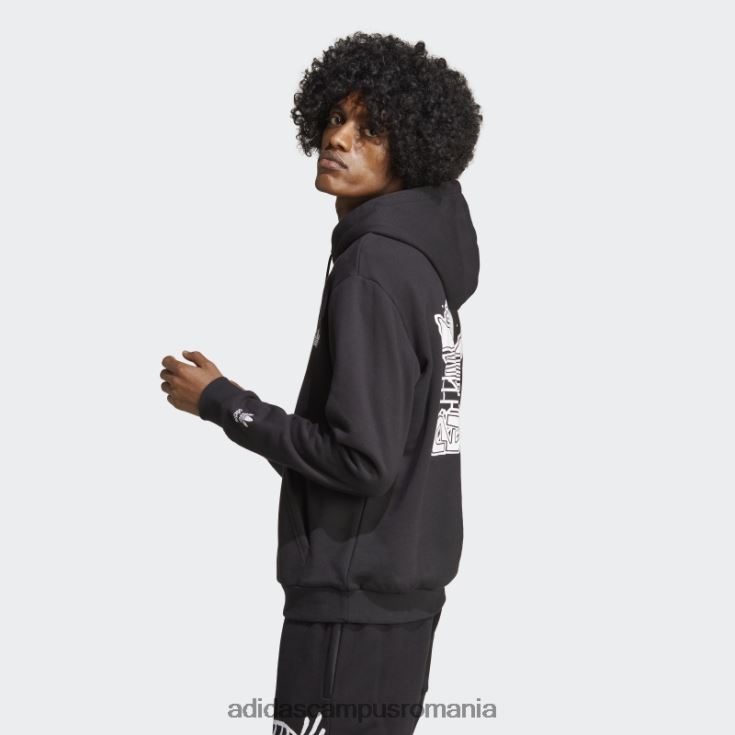 adidas campus romania graphics hack the elite hoodie adidas negru bărbați negru J266N26300