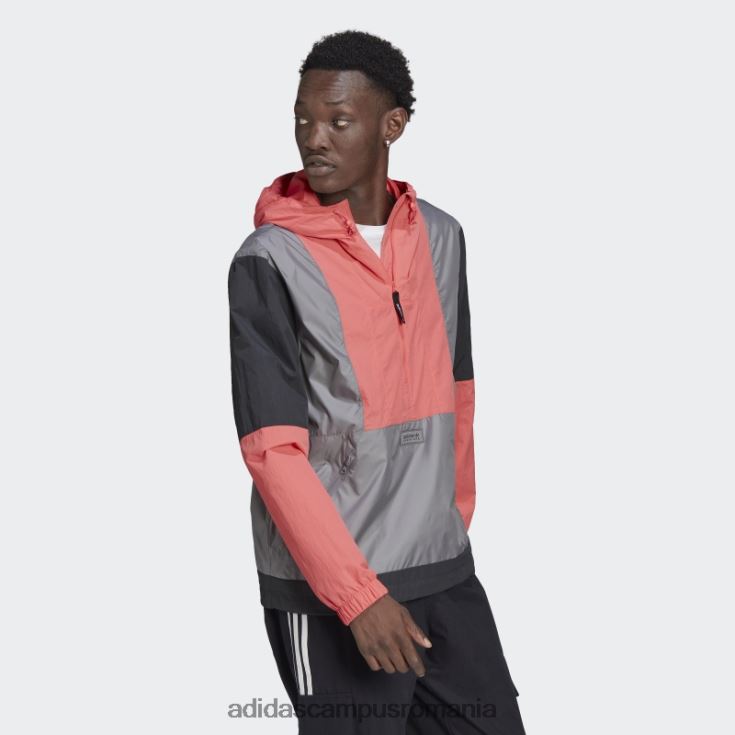 adidas campus romania grey adventure blocked windbreaker fierbinte bărbați gri/turbo J266N215011