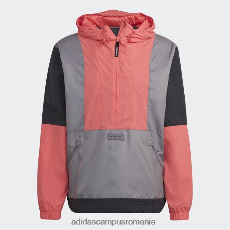 adidas campus romania grey adventure blocked windbreaker fierbinte bărbați gri/turbo J266N215011