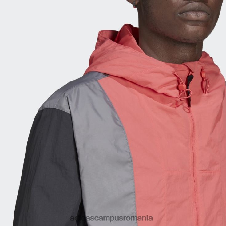 adidas campus romania grey adventure blocked windbreaker fierbinte bărbați gri/turbo J266N215011
