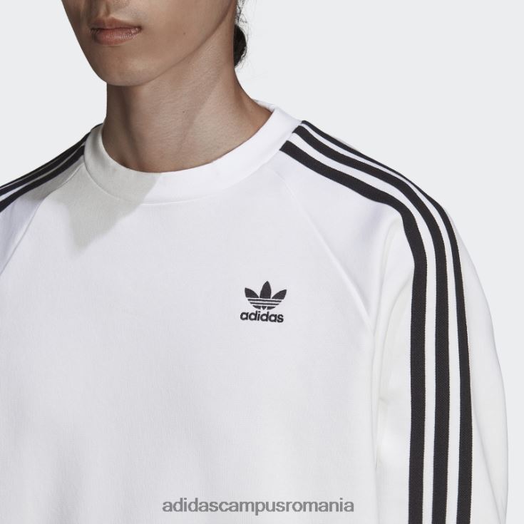 adidas campus romania hanorac adicolor classics cu 3 dungi alb bărbați alb J266N26728