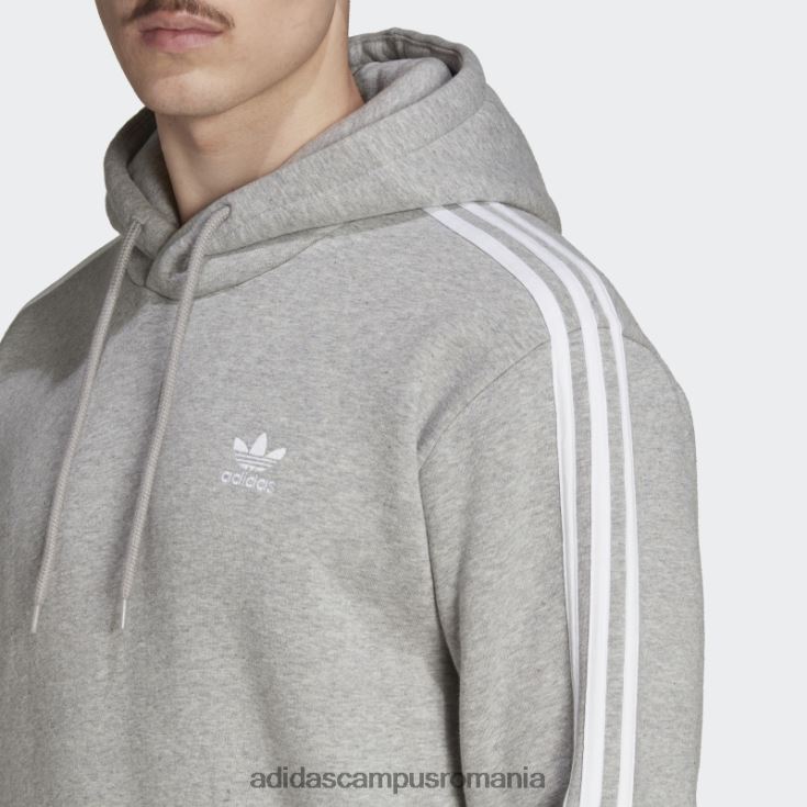 adidas campus romania hanorac adicolor classics cu 3 dungi gri mediu adidas bărbați gri mediu J266N24884