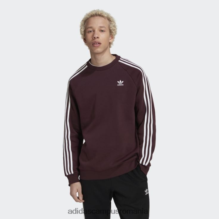 adidas campus romania hanorac adicolor classics cu 3 dungi maro bărbați maro J266N26620