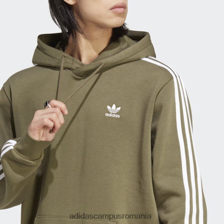 adidas campus romania hanorac adicolor classics cu 3 dungi olive bărbați măsline J266N25389