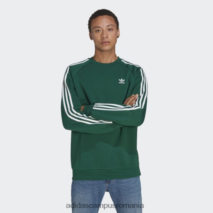 adidas campus romania hanorac adicolor classics cu 3 dungi verde închis bărbați verde inchis J266N25060