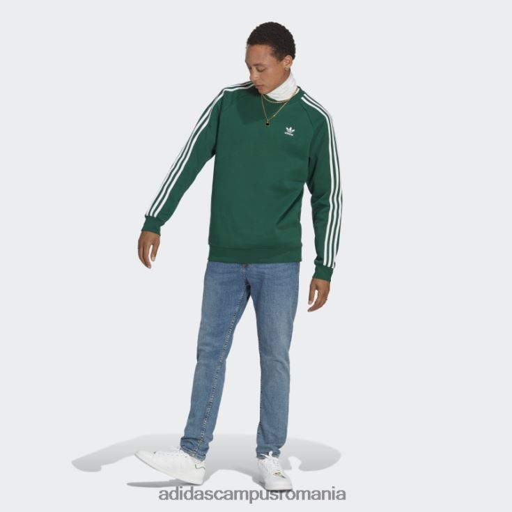 adidas campus romania hanorac adicolor classics cu 3 dungi verde închis bărbați verde inchis J266N25060
