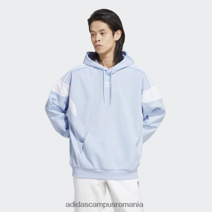 adidas campus romania hanorac adicolor classics cut line albastru alba bărbați zori albastre J266N25522