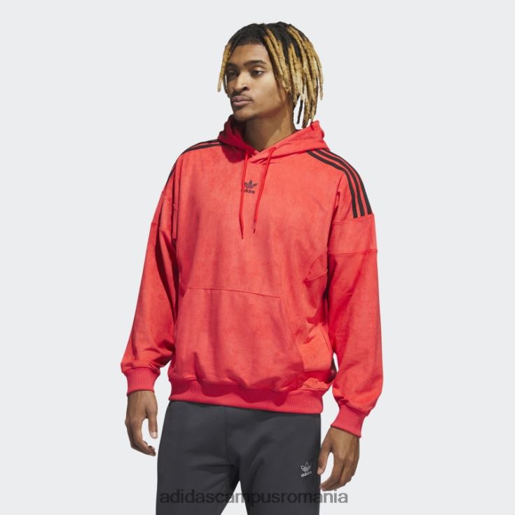 adidas campus romania hanoracă adicolor classics plush roșu bărbați roșu J266N27297